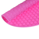 Silicone Honeycomb Non-slip Table Mat Insulation Placemat Cup Pad(Pink)