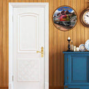 Round Train Retro Metal Plate Tin Sign Plaque for Bar Pub Club Cafe Poster