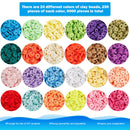 Bracelet Making Beads Kit Colorful Mixed Polymer Clay Beads DIY Jewelry Set