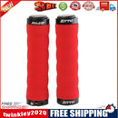 ZTTO 2pcs Bicycle Handlebar Grip MTB Non-slip Lockable Sponge Covers (Red)