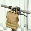 Bicycle Front Tube Bag Handlebar Cell Phone Pouch for M365 PRO ES2 (Coffee)
