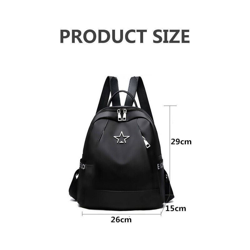 Women School Anti-Theft Travel Shoulder Bag Backpack Rucksack Handbag
