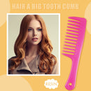 Anti-static Large Wide Tooth Curly Hair Hairstyling Handle Comb for Barber