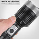 #A XHP360 LED Flash Camping Lights Outdoor Telescopic Zoom Lighting Flashlight