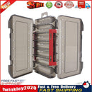 Double Sided Fishing Tackle Box 14 Compartments Bait Lure Hook Box (Red) Newly