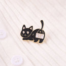 Gifts The Exposed Clasp Cat Brooch Denim Jackets Lapel Pin Badge Enamel Pin