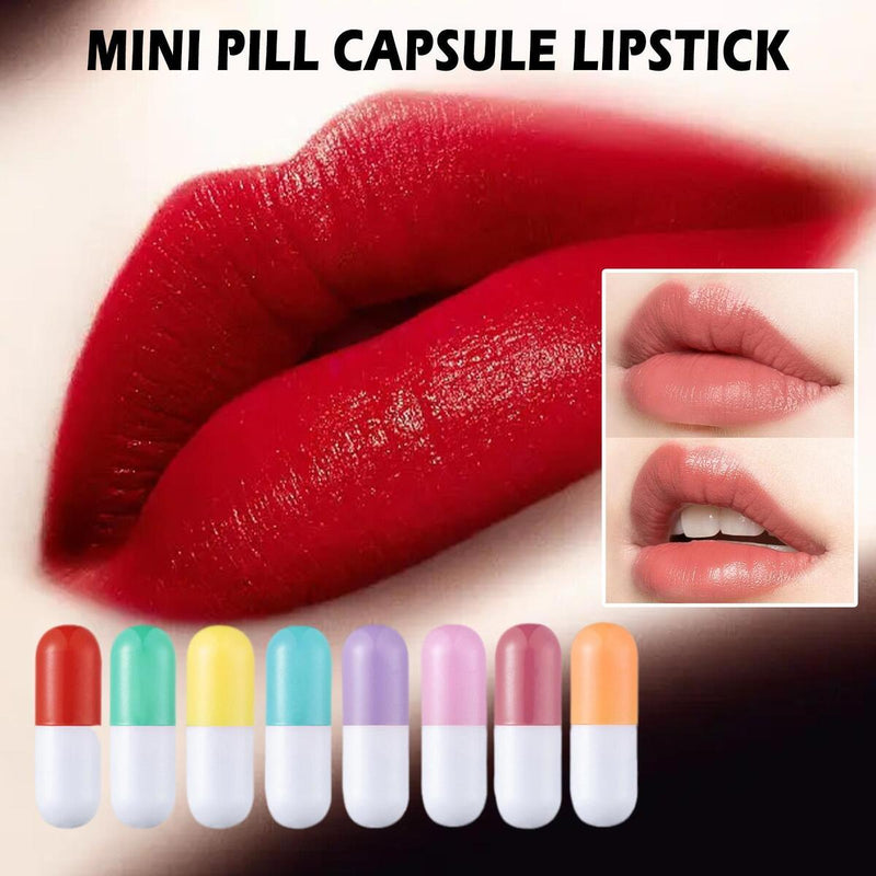 Capsule Lipstick Set 8pcs Waterproof Moisturizing Long Lasting Care Beauty ~