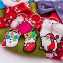 Soft Pvc Cartoon Santa Claus Key Buckle Keychain Keyring Hanging Pendant