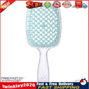 Wide Teeth Air Cushion Comb Scalp Massage Hair Brush (Transparent Blue) Newly