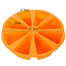 Silicone 8 Triangle Portion Cavity Cake Mold Slices Pastry Pizza Pan P0C4