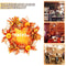 Autumn Artificial Pumpkin Harvest Door Wreath Fall Thanksgiving Decoration: