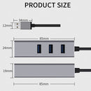 3 Ports USB 3.0 Splitter RJ45 USB HUB 1000Mbps Ethernet Adapter Expander