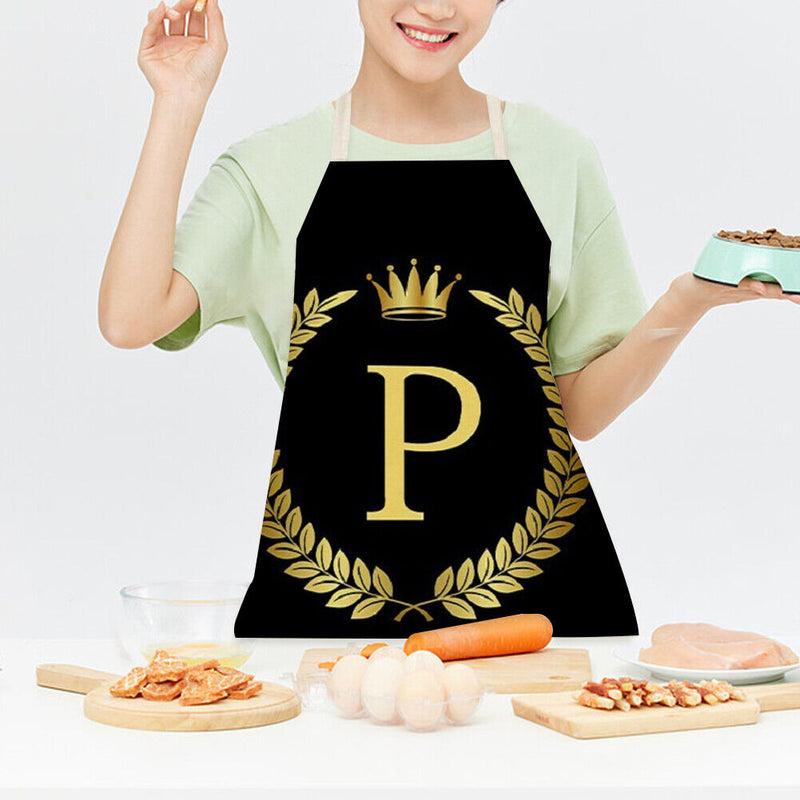 Letter P Aprons Household Cooking Cuisine Chef Dinner Apron Bib Anti Oil Splash