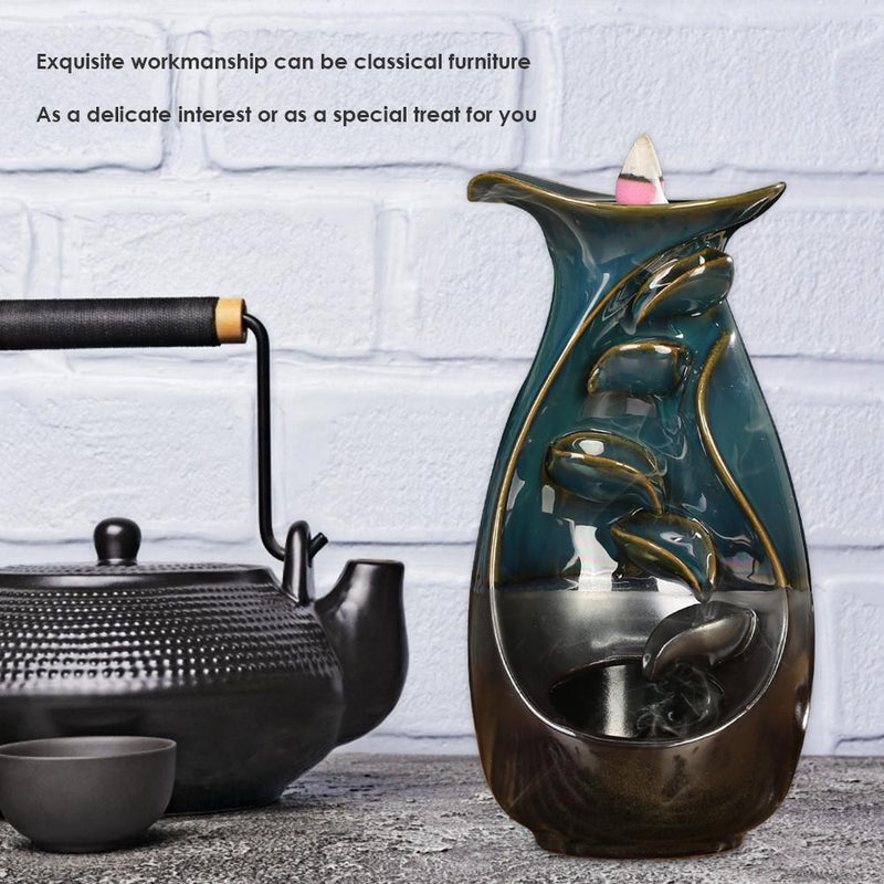 Ceramic Backflow Burner Fragrance Holder Sandalwood Aromatherapy Home Ornaments