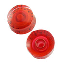 4pcs Electric Guitar Knob Cap Guitar Volume Tone Button for EPI LP (Red) Newly