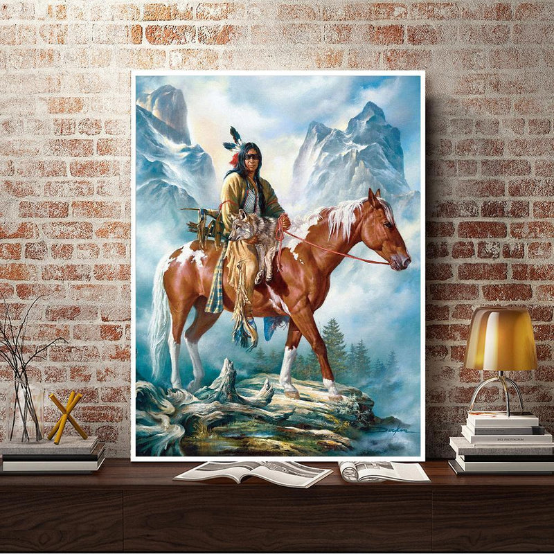 5D DIY Full Drill Diamond Painting Indiana Embroidery Mosaic Kit Home Wall Decor