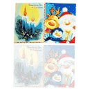 Handpainted DIY Christmas Greeting Card Oil Paint by Numbers Pictures Gifts