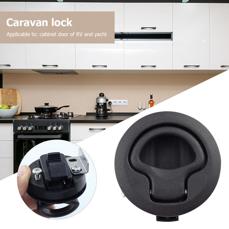 #A Pull Slam Flush for RV Marine Deck Locker Plastic Boat Accessories Marine