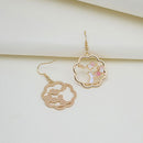 Variety Colorful Jewelry Women Chinese Style Cartoon Hollow Out Earrings