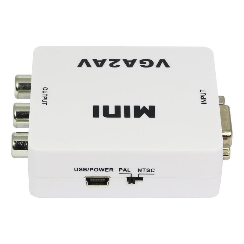 Premium Computer VGA AV TV Composite RCA S-Video Scan Converter 1080p