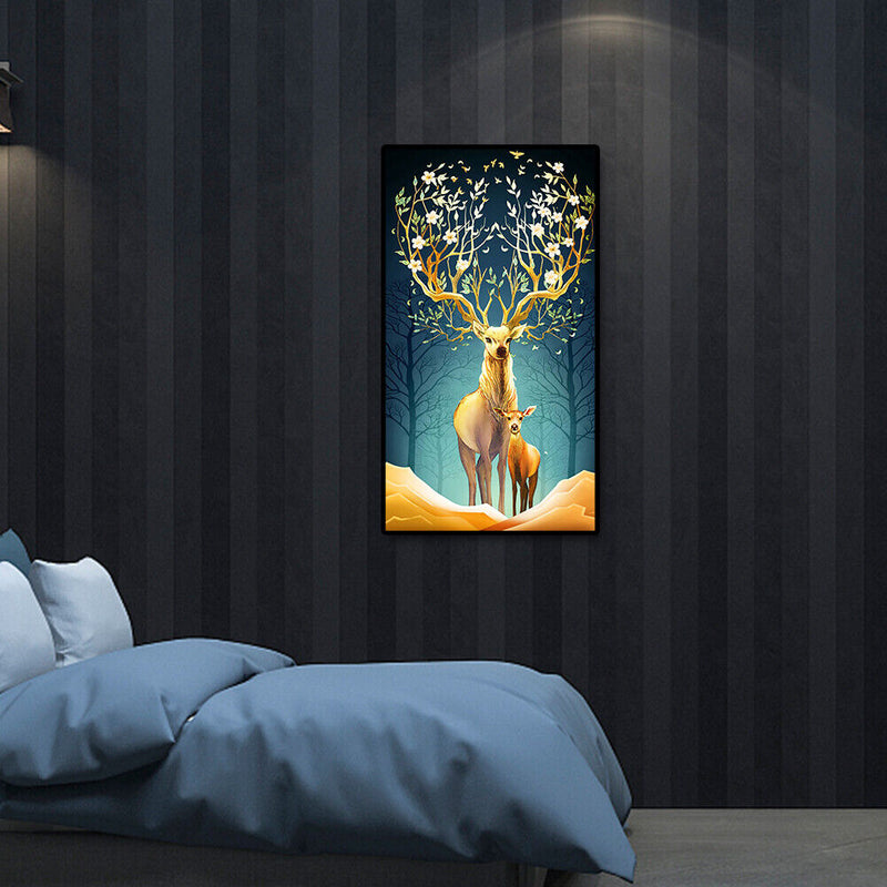 5D DIY Diamond Painting Flower Deer Full Drill Embroidery Mosaic Kits Art C