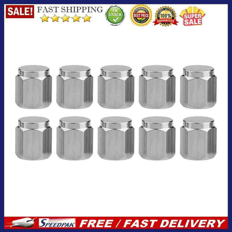 10pcs Chrome Copper Car Motorcycle Wheel Tire Valve Stem Caps Dust Covers