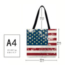 National flag Printed Shoulder Shopping Bag Casual Large Tote Handbag