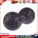Peanut Massage Ball Body Fascial Yoga Exercise Fitness Ball (Black Pink) Newly