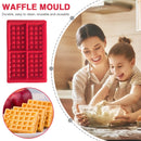 Silicone Waffle Mold Non-stick Waffle Baker Kitchen Bakeware Tool Oven (B)