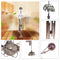 Outdoor Garden Yard Home Living Wind Chimes 6 Tubes Home Decor Gift(B)