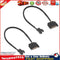 2pcs Sleeved SATA 15Pin to Small 4Pin Fan Power Adapter Extension Cable Newly
