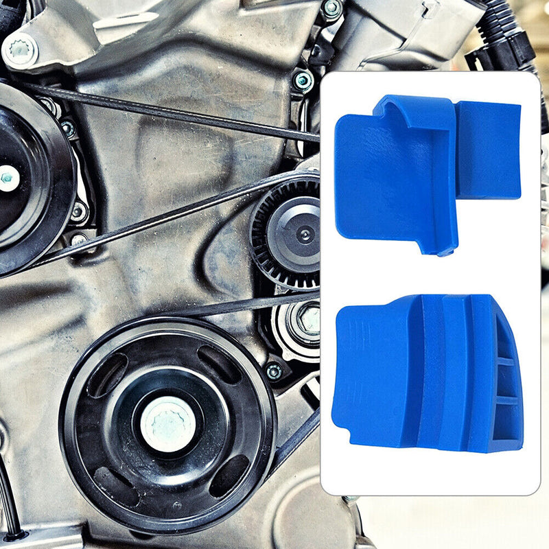 2pcs Stretch Auxiliary Car Ribbed Drive Belt Remover Pulley Installation Aid