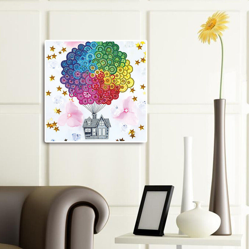5D DIY Diamond Painting Kits Hot Air Balloon Drill Rhinestone Art Crafts