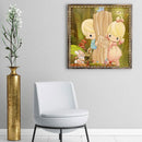 Cartoon Little Girl DIY Diamond Painting Kits Full Round Drill 40x40cm (A2374)