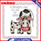 14CT Printed Partial Cross Stitch DIY Two Cows Hand Painting Bedroom Decoration