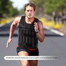 15kg Adjustable Loading Weighted Vest Gym Boxing Running Training Sand Waistcoat