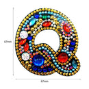 DIY Key Chain Diamond Painting Letters Women Bag Keyring Pendant Gift (Q) Newly