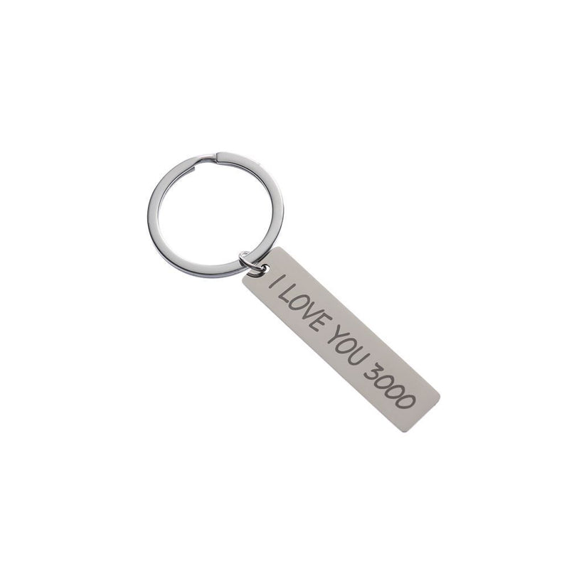 Wife Husband Gift Jewelry Keyfob Key Ring Car Pendant I Love You 3000 Keyring