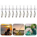 Rotating Sequin Hooks Lure Metal Barbed Fishing 3-Hook Freshwater Fishing Hoo