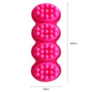 4 Grids Silicone Soap Mold Soap Form for Massage Therapy Soap Bar (Rose) Newly