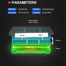 Fishing Tackle Box with Removable Baffle Fishing Hook Storage Case (Blue) Newly