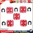 5pcs Bike Brake Cable Guide Clips Aluminium Alloy C Buckles Clamp (Red) Newly