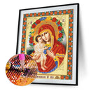 5D DIY Round Drill Diamond Painting Religious Cross Stitch Kit (B) L836