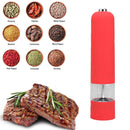 ABS Electric Pepper Salt Spice Mill Grinder Seasoning Grinding Tool (Red)