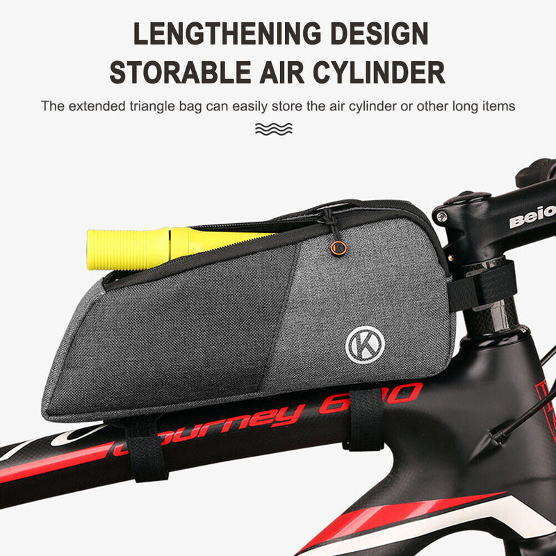 Bicycle Frame Front Top Tube Bag Big Capacity Waterproof MTB Saddle Pouch Newly