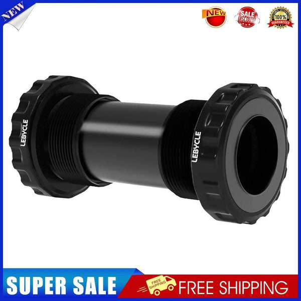 Lebycle Bottom Bracket Screw Type MTB Road Bike Aluminum Axis Part (Black)