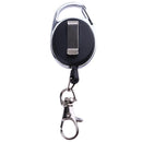 Nylon Rope Recoil Ring Outdoor Survival EDC Retractable Key Chain with Clip