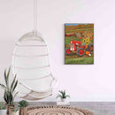 5D Rhinestone Pictures DIY Red Tractor Full Round Drill Diamond Painting Kit