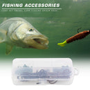 Fishing Gear Carp Fishing Box with Silicone Tube Hook Pins Terminal Tackle Rigs