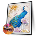 5D DIY Full Drill Diamond Painting Peafowl Cross Stitch Embroidery Mosaic